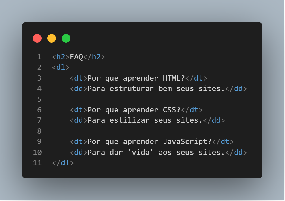 essa é um exemplo de lista nao ordenada